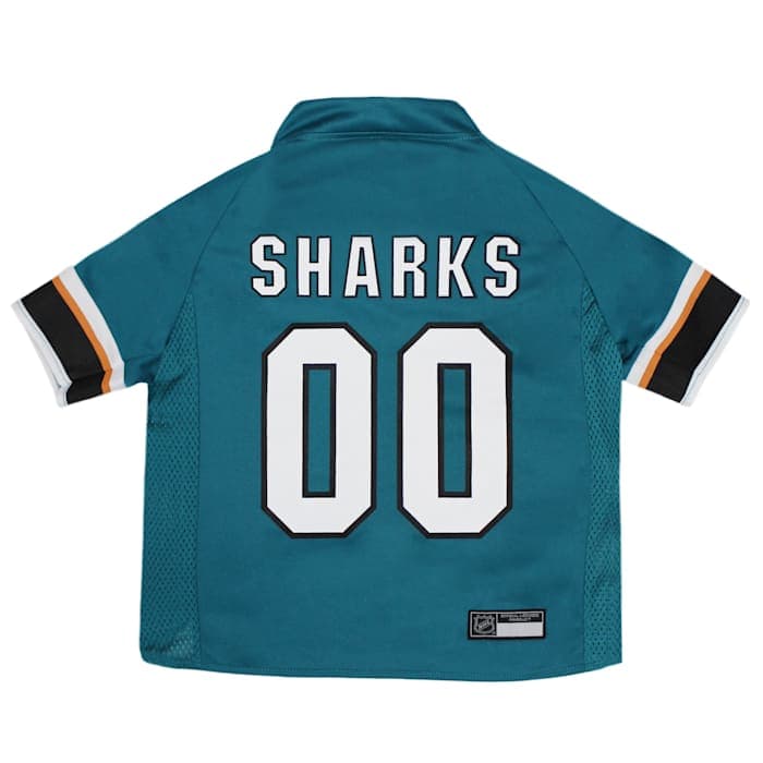Pets First San Jose Sharks Dog Jersey, Small