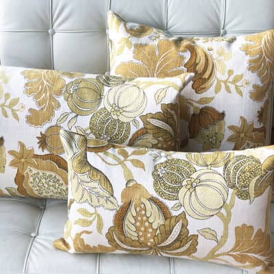 Harvest Floral Throw Pillow
