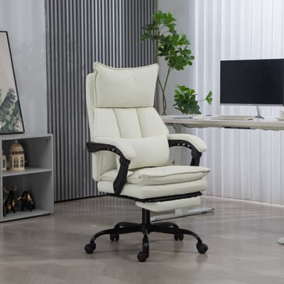 Home Office 155° Reclining Ergonomic Gaming Chair with Footrest and Lumbar Support