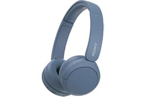 Sony WH-CH520 Wireless Headphones Bluetooth On-Ear Headset with Microphone and up to 50 Hours Battery Life with Quick Chargin