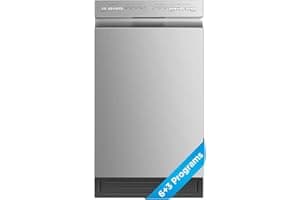 Midea MDF18A1AST Built-in Dishwasher with 8 Place Settings, 6 Washing Programs, Stainless Steel Tub, Heated Dry, Energy Star