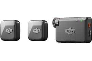 DJI Mic Mini (2 TX + 1 RX), Detail-Rich Audio, Wireless Lavalier Microphone for Camera/Android, 2-Person Vlog, Team Productio