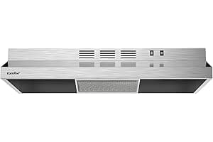 Comfee CVU30W2AST Range Hood 30 Inch Ducted Ductless Vent Hood Durable Stainless Steel Kitchen Hood for Under Cabinet with 2 