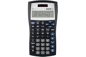 Texas Instruments TI-30XIIS Scientific Calculator, Black with Blue Accents
