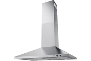 Hermitlux Range Hood 30 inch Stainless Steel, Wall Mount Vent Hood for Kitchen with Charcoal Filter, Ducted/Ductless Converti