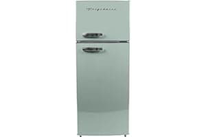 Frigidaire EFR753 Retro Apartment Size Refrigerator with Top Freezer - 2 Door Fridge with 7.5 Cu Ft of Storage Capacity, Adju