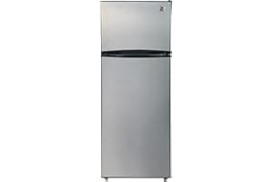 ARCTIC CHEF ACFR725AMZ6COM 2 Door Apartment Size Refrigerator with Freezer, Stainless