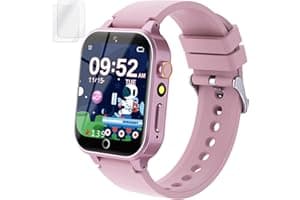 Kids Smart Watch Gift for Girls Age 5-12, 39 Games HD Touch Screen Watches with Video Camera Music Player Pedometer Flashligh