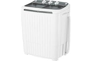 Pataku Portable Washing Machine, 17.6 Lbs Compact Mini Washer and Dryer Combo,Twin Tub Laundry Washer with Spin Cycle, Soakin