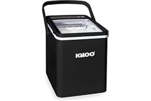 Igloo Premium Self-Cleaning Countertop Ice Maker Machine, Handled Portable Ice Maker, Produces 26 lbs. in 24 hrs. with Ice Cu