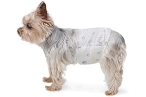Amazon Basics Male Dog Diapers, 30 Count, X-Small, Ultra Absorbent Disposable Wrap with Secure Fit, Leakproof and Comfortable