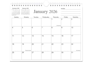 2026 Calendar - 18 Months Calendar 2026 from January 2026 to June 2027, Wall Calendar 2026 with Thick Paper for Home/Office/S
