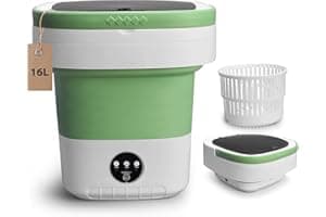 Portable Washing Machine, 16L Upgraded Mini Washer with Spin Basket Laundry Machine, 3 Cleaning Modes Suitable for Small Clot