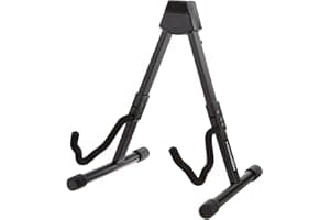 Amazon Basics Adjustable Folding Guitar Stand, A-shape, Fully Assembled - For School Music Program, Concerts & Multiple Users