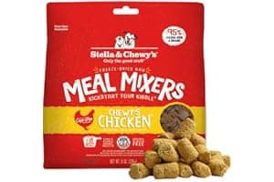 Stella & Chewy's Freeze Dried Raw Chewy’s Chicken Meal Mixers – Dog Food Topper for Small & Large Breeds – Grain Free, Protei