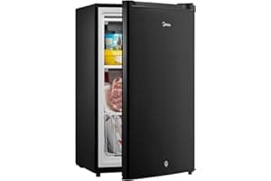 Midea MRU03M2ABB Upright Freezer Large Black, 3.0 Cubic Feet