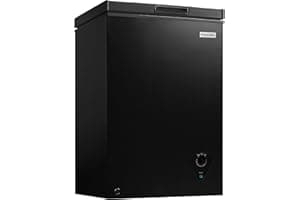 Igloo 3.5 Cu. Ft. Chest Freezer with Removable Basket and Front Defrost Water Drain, Small Deep Freezer Perfect for Homes, Ga
