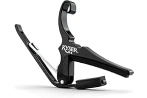 Kyser Quick-Change Guitar Capo for 6-string acoustic guitars, Black, KG6BA