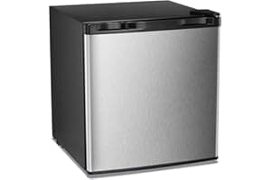 Antarctic Star Upright Freezer 1.1 Cu.ft, Compact Mini Freezer with Reversible Single Door, Temperature Control, Removable Sh