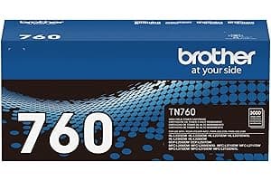 Brother Genuine TN760 High Yield Black Toner Cartridge, (For use with MFC-L2710DW MFC-L2750DW HL-L2350DW HL-L2370DW HL-L2395D