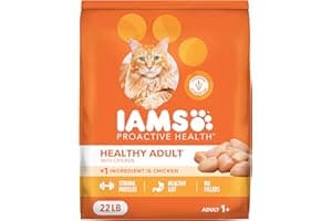 IAMS Proactive Health Adult Healthy Dry Cat Food with Chicken, 22 lb. Bag