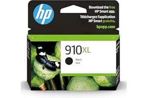 HP 910XL Black High-Yield Ink Cartridge Printers | Works with Printer Series: OfficeJet 8010, 8020; OfficeJet Pro 8020, 8030 
