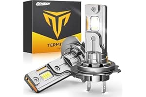 Termitor Latest H7/H7LL Bulbs, 50,000LM 900% Brightness, 6500K White Super Bright, 1:1 Halogen Size, 6500 Cool White H7 Fog L