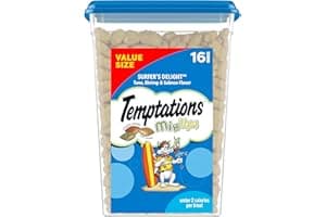 Temptations MixUps Surfer's Delight Flavor Crunchy and Soft Cat Treats, 16 oz. Tub