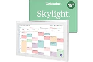 Skylight Calendar: 15-inch Wall Planner Digital Calendar & Chore Chart, Smart Touchscreen Interactive Display for Family Sche