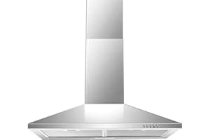 SNDOAS Range Hood 30 inch,Wall Mount Range Hood in Stainless Steel With Ducted/Ductless Convertible,Stove Vent Hood with Alum