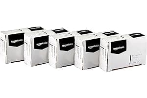 Amazon Basics No. 1 Paper Clips, Smooth, 1000 Count (10 Pack of 100), Silver