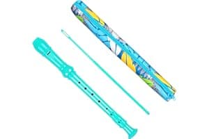 Descant Soprano Recorder Music Recorder Instrument for Kids Flute Kids Recorder with Cleaning Rod + Case Bag…