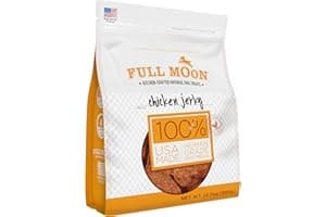 Full Moon Chicken Jerky Healthy All Natural Dog Treats Human Grade Made in USA Grain Free, 1.5 Pound (Pack of 1)