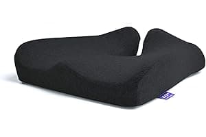Cushion Lab Patented Pressure Relief Seat Cushion for Long Sitting Hours on Office & Home Chair - Extra-Dense Memory Foam for