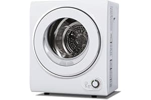 Euhomy 110V Portable Clothes Dryer 850W Compact Laundry Dryers 1.5 cu.ft Front Load Stainless Steel Electric Dryers Machine w