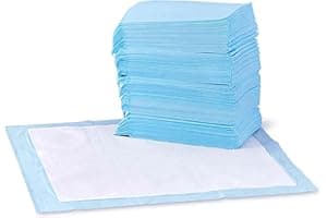 Amazon Basics Dog and Puppy Pee Pads, 5-Layer Leak-Proof Super Absorbent, Quick-Dry Surface, Potty Training, Regular (22x22")