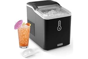 Iceman by Chefman Nugget Ice Maker Countertop, Pebble Ice Maker Machine, 26 lb in 24 Hours, Ready in 6 Minutes, Removable Ice