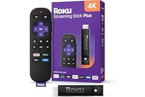 Roku Streaming Stick Plus 2025 - 4K & HDR Roku Streaming Device for TV with Voice Remote - Free & Live TV