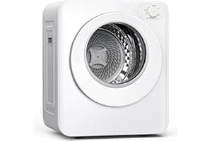 Euhomy Portable Clothes Dryer, 1.5 Cu.Ft. Portable Dryer, 850W Drying Machine with Front-Loading Stainless Steel Drum, 5 Func