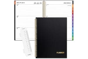 SUNEE 2026 Weekly and Monthly Planner - from January 2026 - December 2026, Daily Agenda Planner with Monthly Tab, Flexible Co
