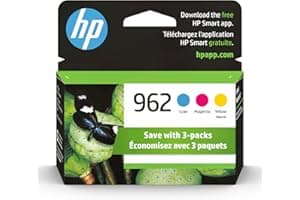 HP 962 Cyan, Magenta, Yellow Ink Cartridges | Works with OfficeJet 9010, 9020 | Eligible for Instant Ink | 3YP00AN