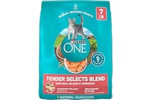 Purina ONE Natural Dry Cat Food, Tender Selects Blend With Real Salmon - 7 lb. Bag