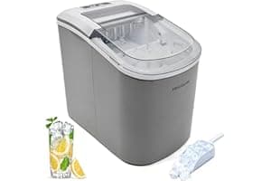 FRIGIDAIRE EFIC189-Silver Compact Ice Maker, 26 lb per Day, Silver