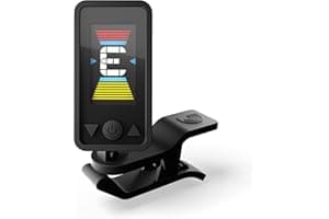D'Addario Eclipse Headstock Clip On Guitar Tuner, PW-CT-17BK, Black