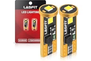 LASFIT 194 LED Bulb for License Plate Bulb White Bright,T10 168 LED Bulbs Canbus Error Free, 400LM 6000K 192 2825 W5W for Dom