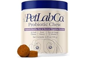 PetLab Co. Probiotics for Dogs, Support Gut Health, Occasional Diarrhea, Digestive Health & Seasonal Allergies - Pork Flavor 