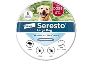 Seresto Large Dog Vet-Recommended Flea & Tick Treatment & Prevention Collar for Dogs Over 18 lbs. | 8 Months Protection