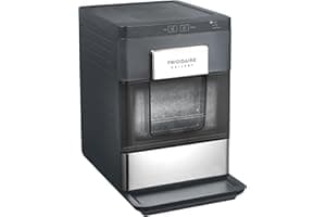 Frigidaire Gallery, 33 Lbs. Countertop Ice Maker, Nugget Shaped Ice, Stainless Steel Trim, Black