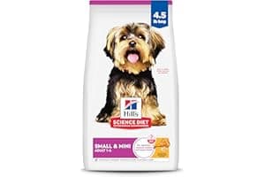 Hill's Science Diet Small & Mini, Adult 1-6, Small & Mini Breeds Premium Nutrition, Dry Dog Food, Chicken & Brown Rice, 4.5 l