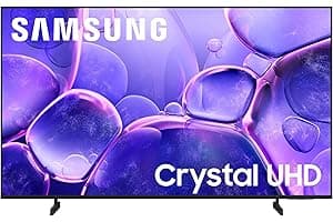 Samsung 43-Inch Class Crystal UHD U8000F 4K Smart TV (2025 Model) Endless Free Content, Crystal Processor 4K, MetalStream Des